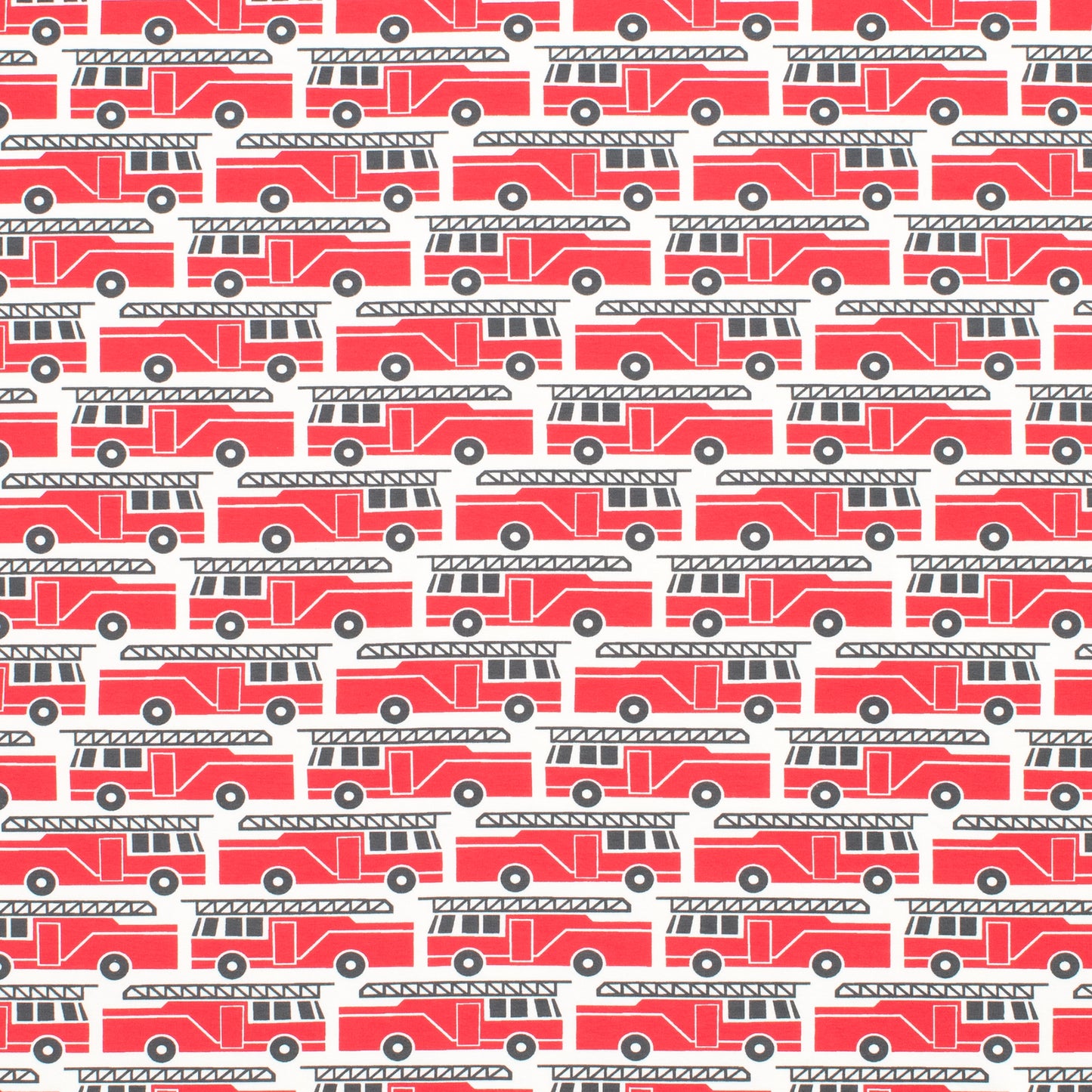 Long-Sleeve Romper - Firetrucks Red