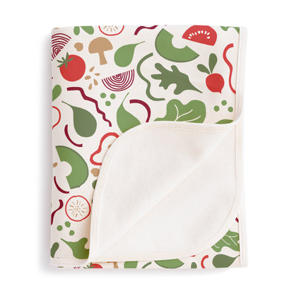 French Terry Blanket - Salad Green