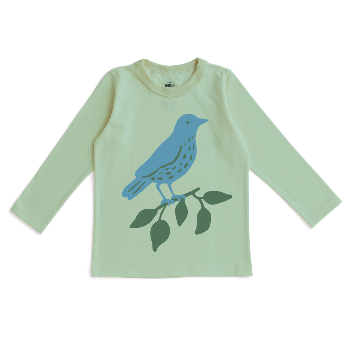 Long-Sleeve GRAPHIC Tee - Bird Meadow Green