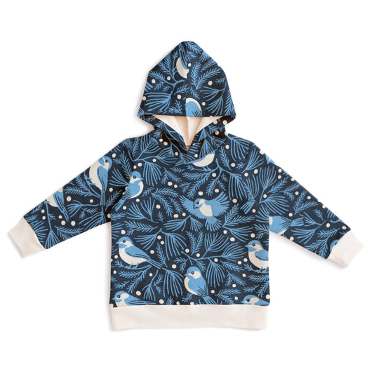 Hoodie - Chickadees Navy & Blue