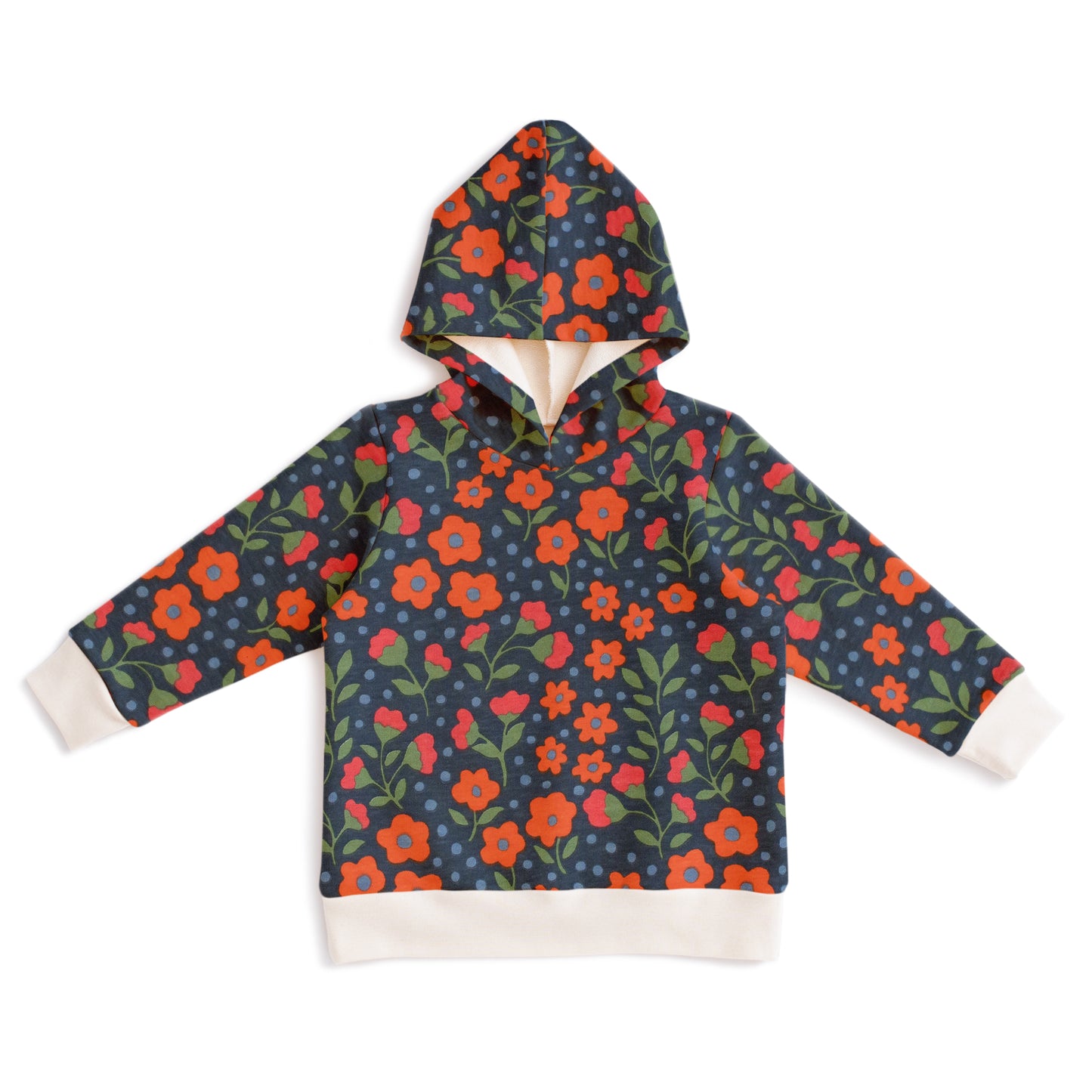 Hoodie - Garden Blooms Navy