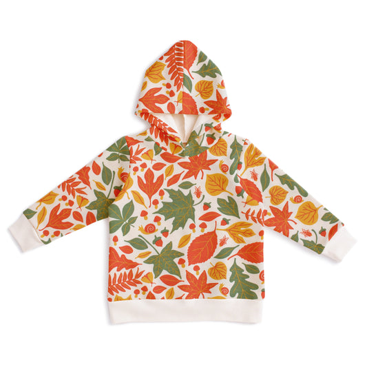 Hoodie - Leaves Yellow & Green