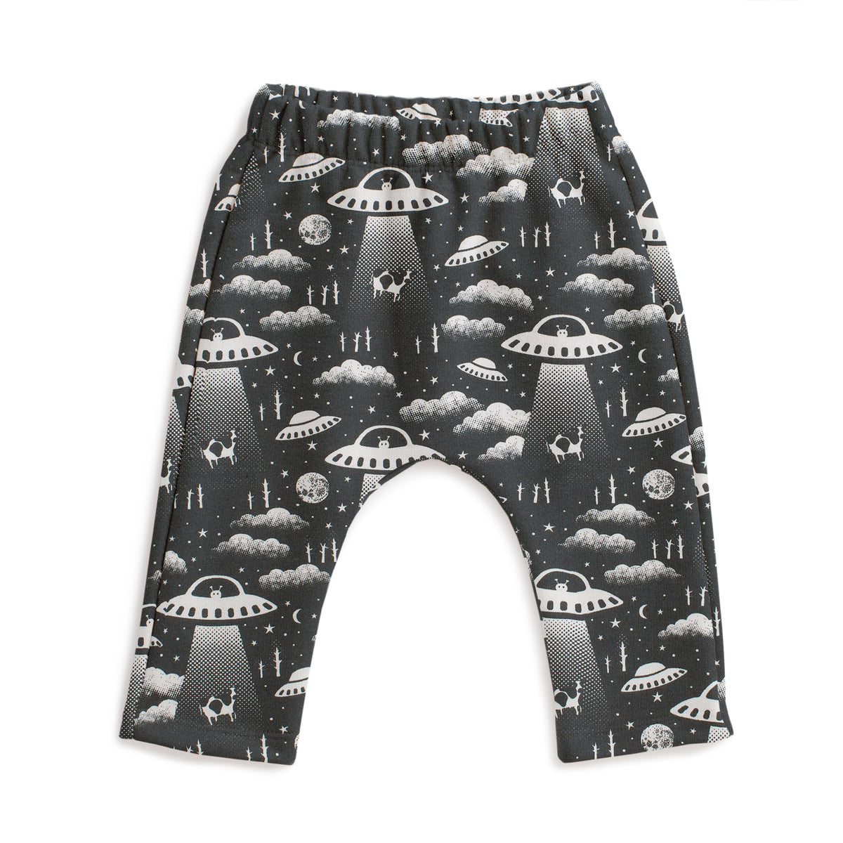Harem Pants - Aliens Charcoal