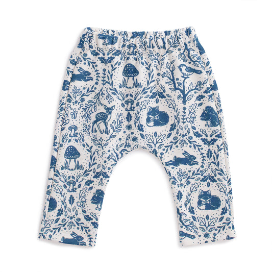Harem Pants - Animal Tapestry Delft Blue