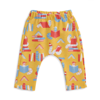 Harem Pants - Bookworms Yellow