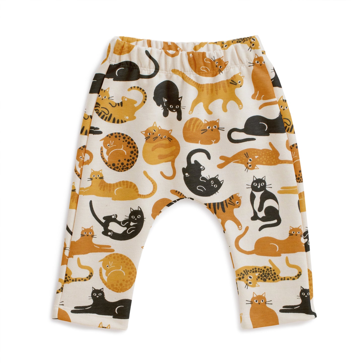 Harem Pants - Cat Friends Gold & Yellow