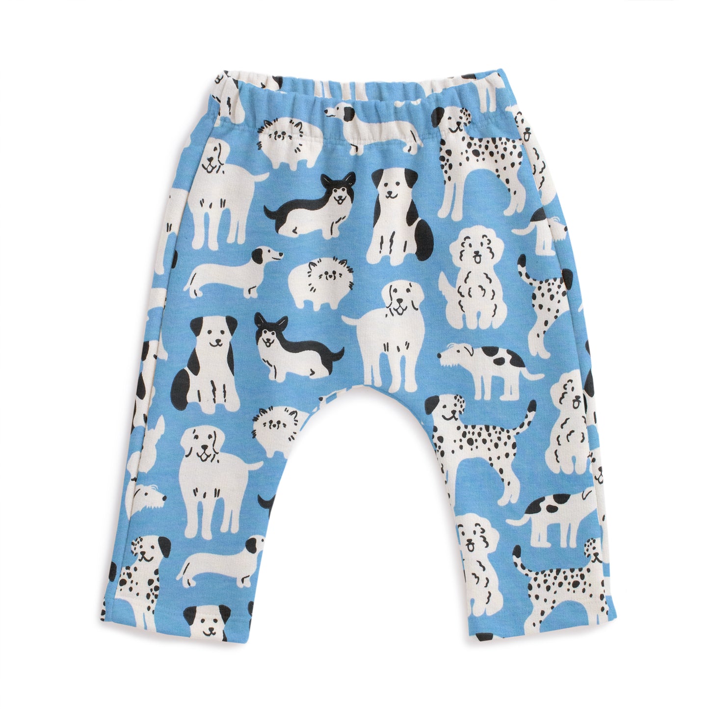 Harem Pants - Dog Parade Blue