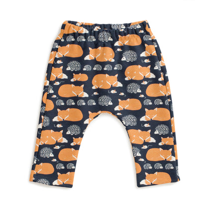 Harem Pants - Foxes & Hedgehogs Night Sky