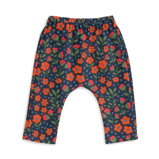 Harem Pants - Garden Blooms Navy