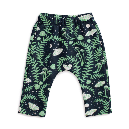 Harem Pants - Luna Moths Night Sky