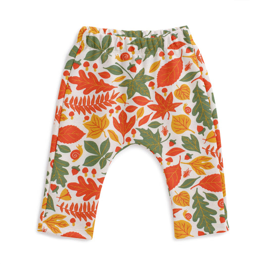 Harem Pants - Leaves Yellow & Green