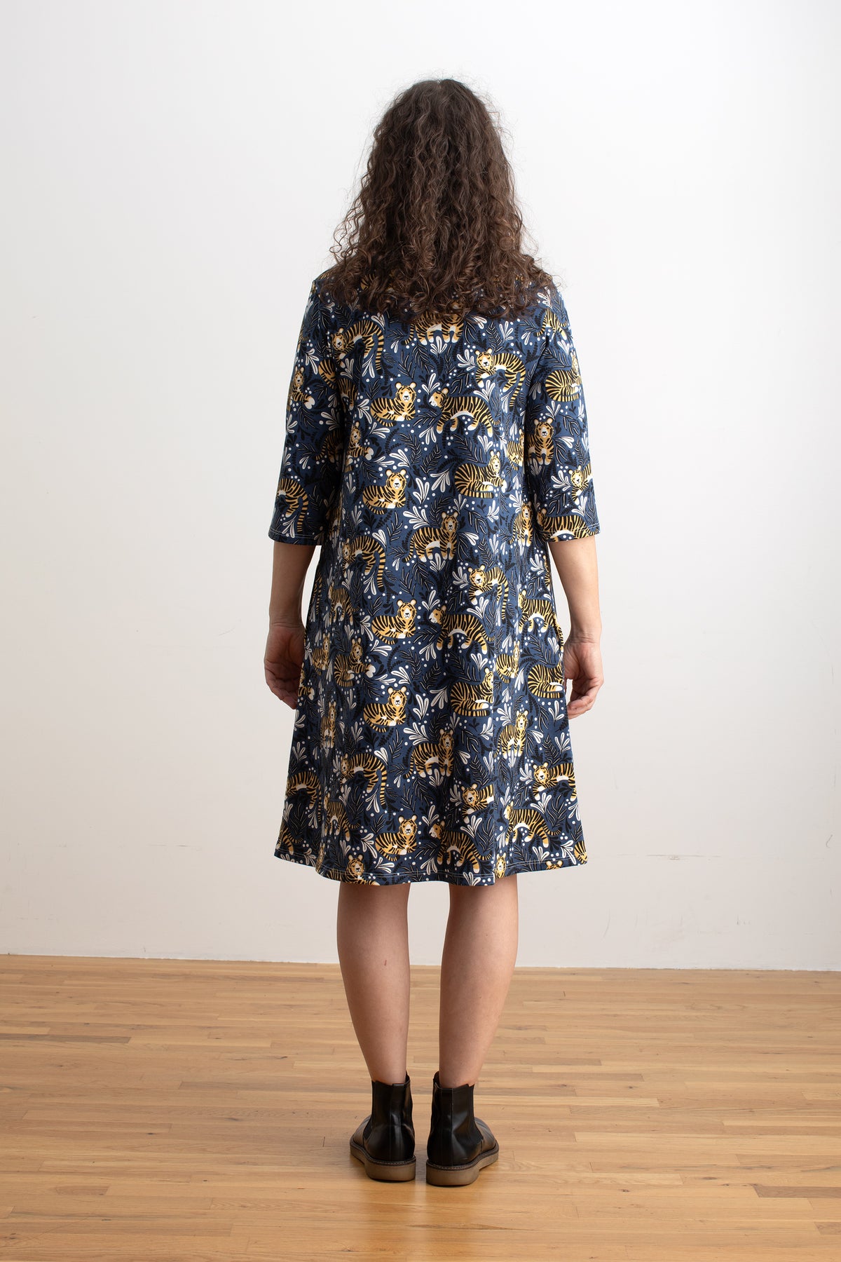 Helsinki Dress - Dreaming Tigers Navy