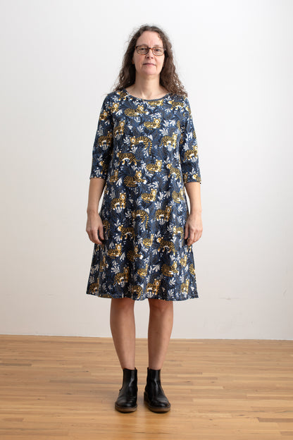 Helsinki Dress - Dreaming Tigers Navy