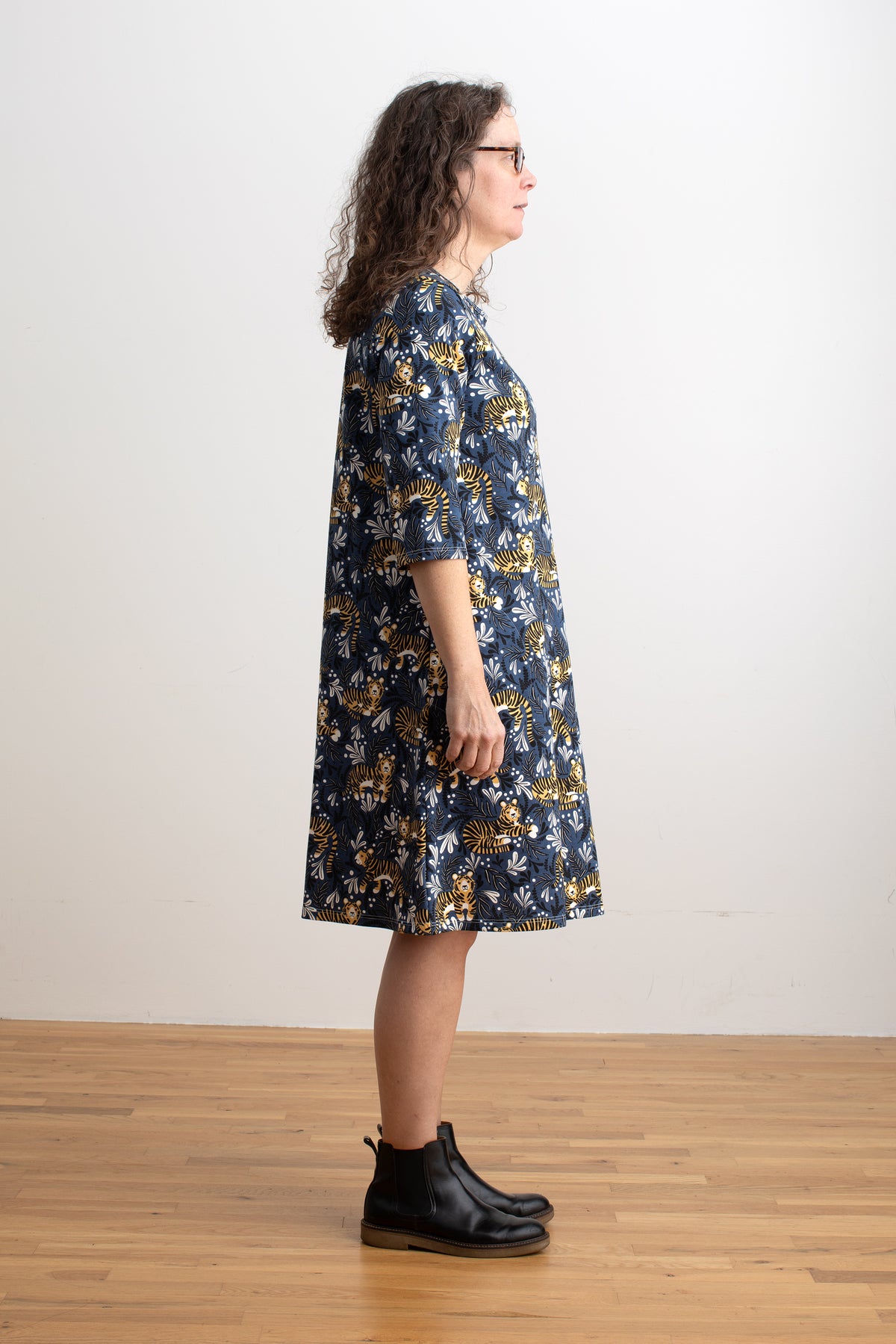 Helsinki Dress - Dreaming Tigers Navy