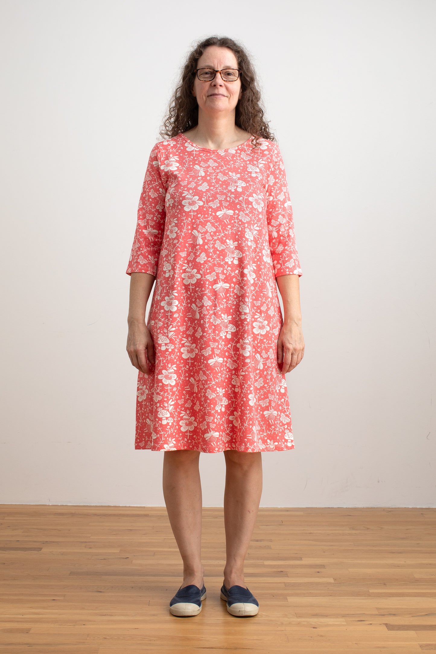 Helsinki Dress - Fairies Coral