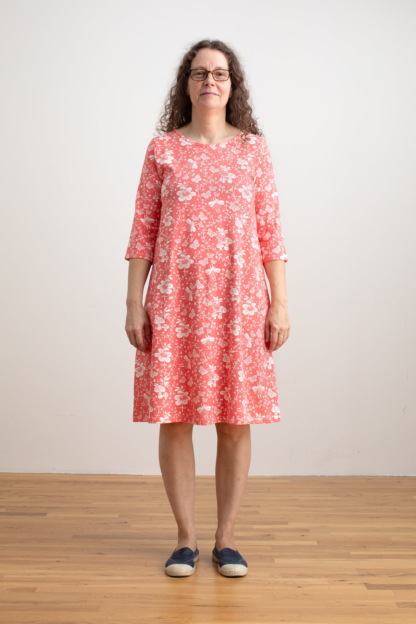 Helsinki Dress - Fairies Coral