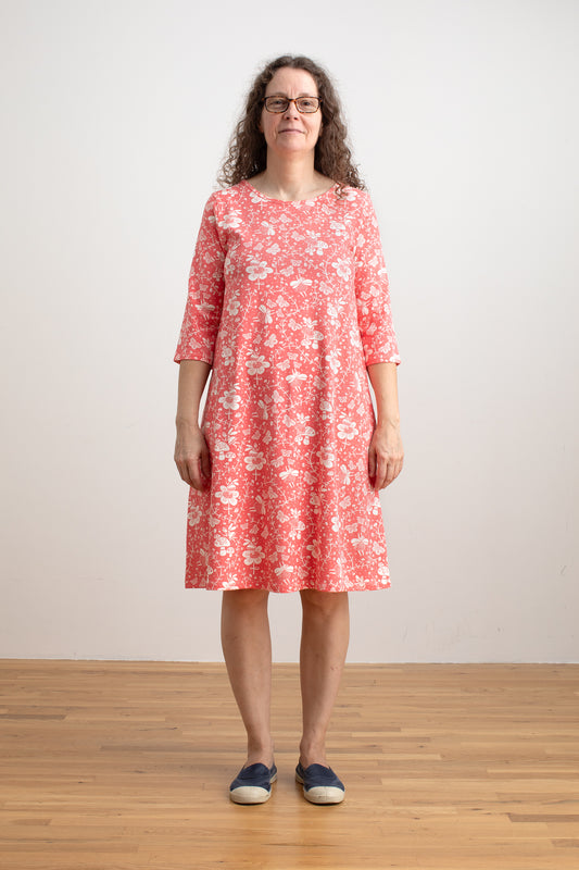 Helsinki Dress - Fairies Coral