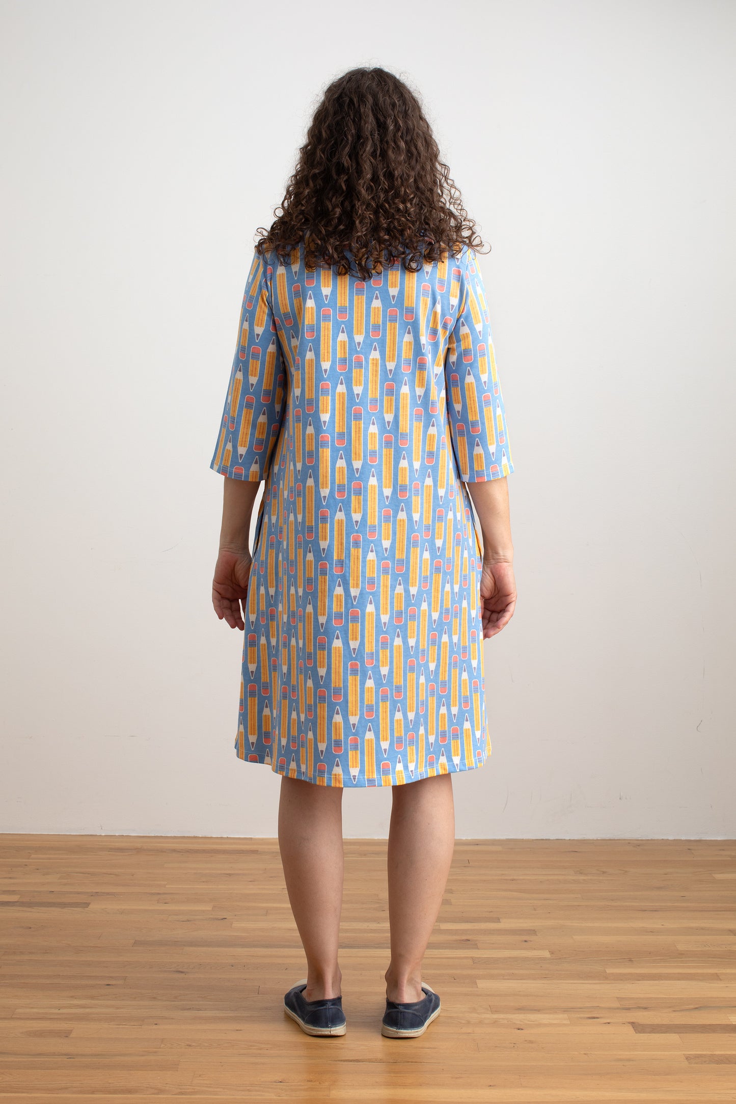 Helsinki Dress - Pencils Blue