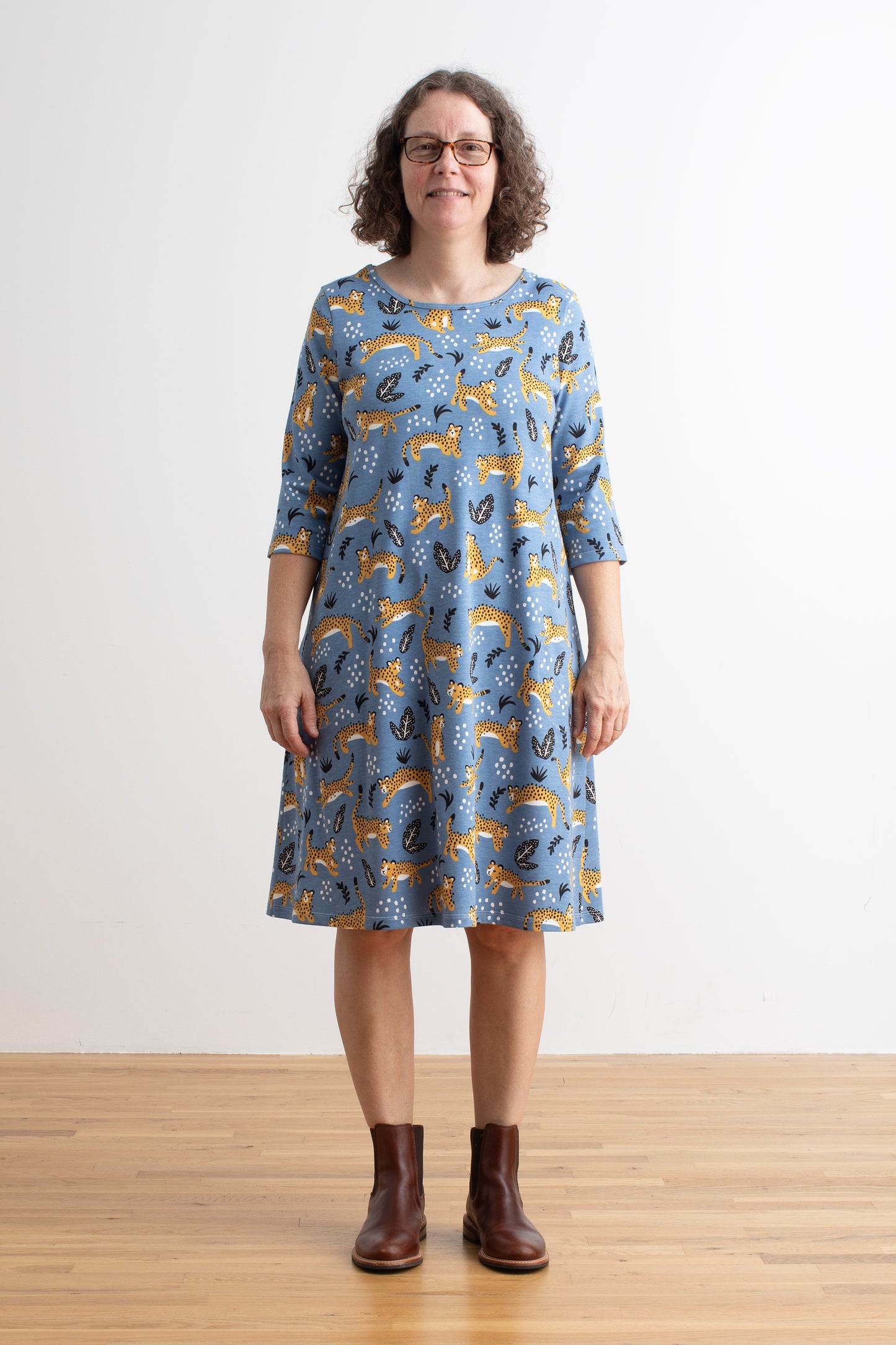 Helsinki Dress - Wildcats Lake Blue