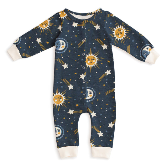 French Terry Jumpsuit - Celestial Navy