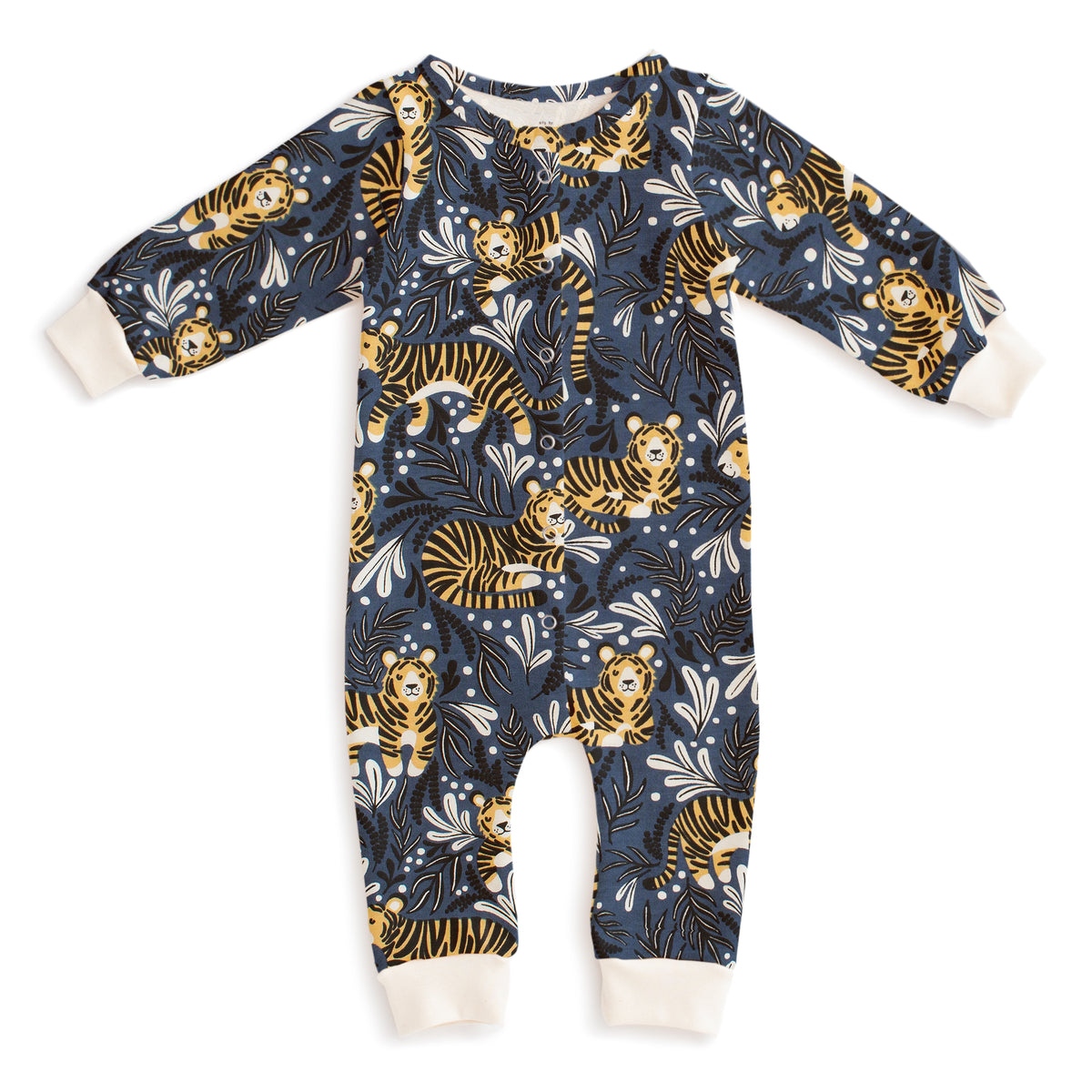 French Terry Jumpsuit - Dreaming Tigers Navy