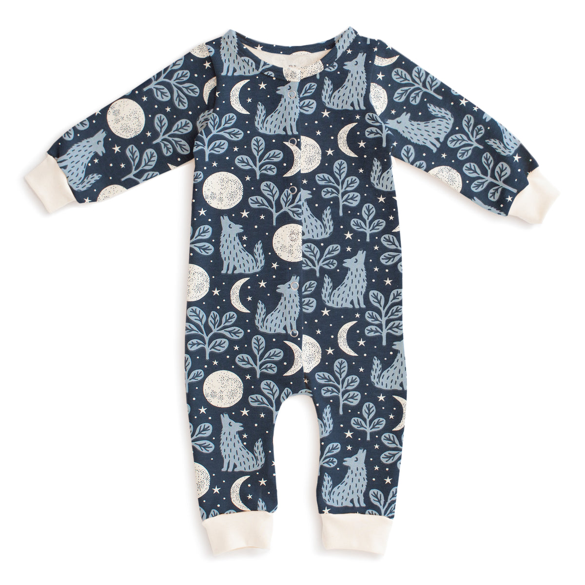 French Terry Jumpsuit - Wolves Navy