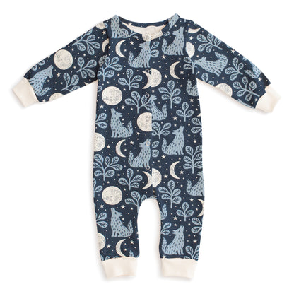 French Terry Jumpsuit - Wolves Navy