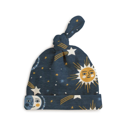 Knotted Baby Hat - Celestial Navy