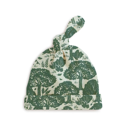 Knotted Baby Hat - Treehouses Green