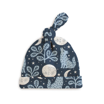 Knotted Baby Hat - Wolves Navy