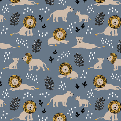 Bike Shorts - Lions Slate Blue