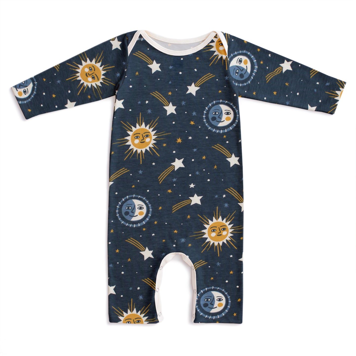 Long-Sleeve Romper - Celestial Navy
