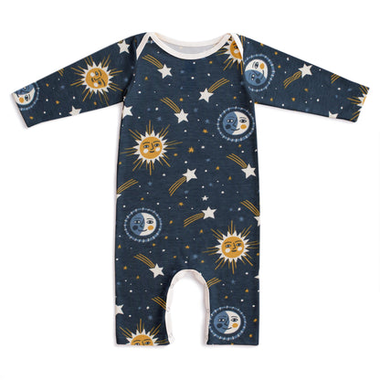 Long-Sleeve Romper - Celestial Navy