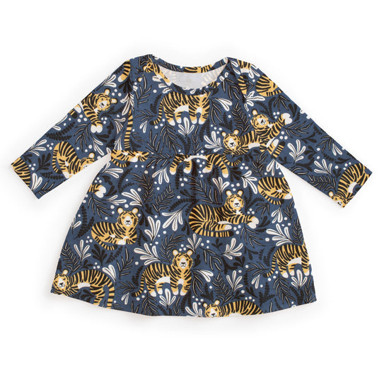 Lausanne Baby Dress - Dreaming Tigers Navy