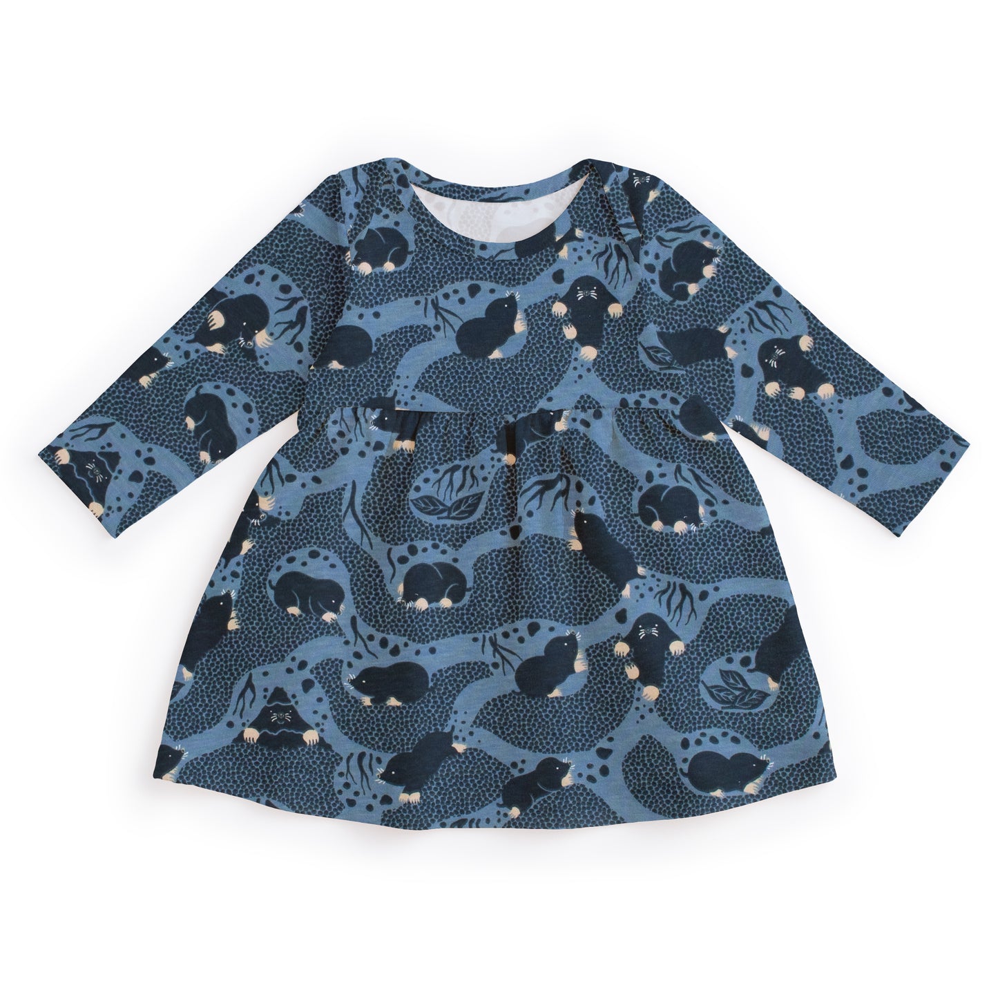 Lausanne Baby Dress - Moles Blue