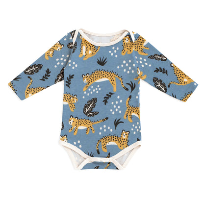 Long-Sleeve Snapsuit - Wildcats Lake Blue