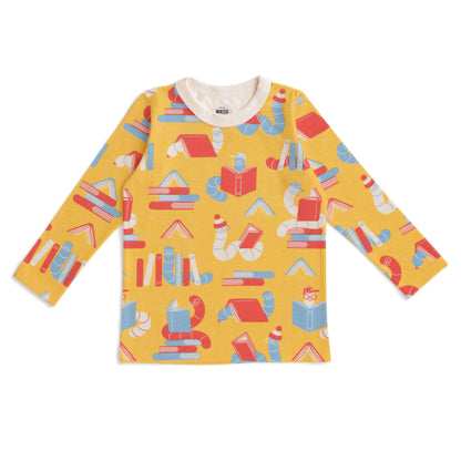 Long-Sleeve Tee - Bookworms Yellow