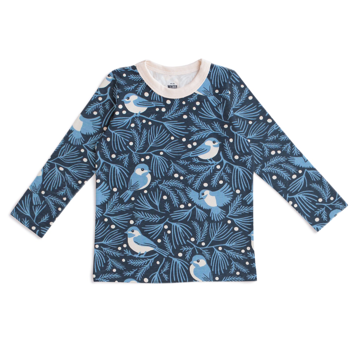 Long-Sleeve Tee - Chickadees Navy & Blue
