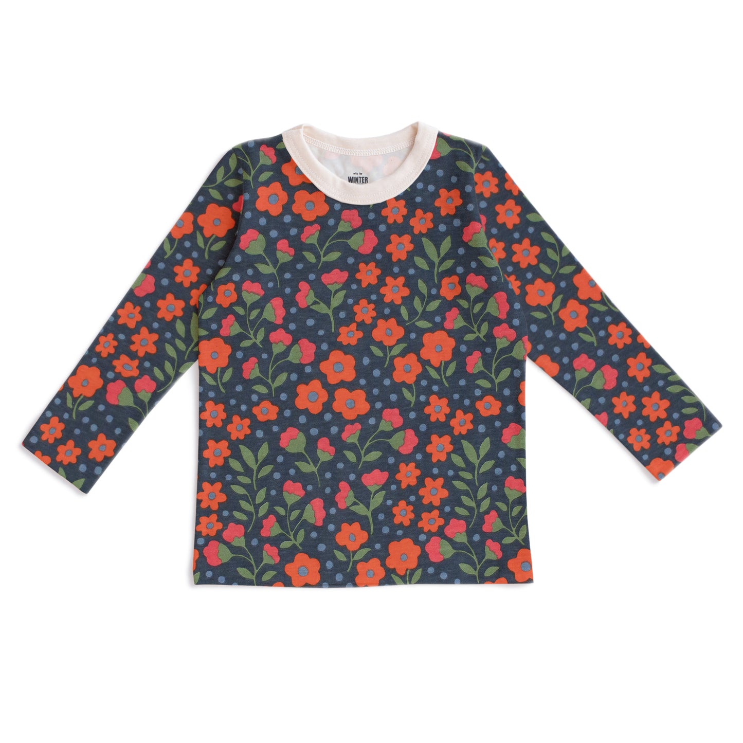 Long-Sleeve Tee - Garden Blooms Navy
