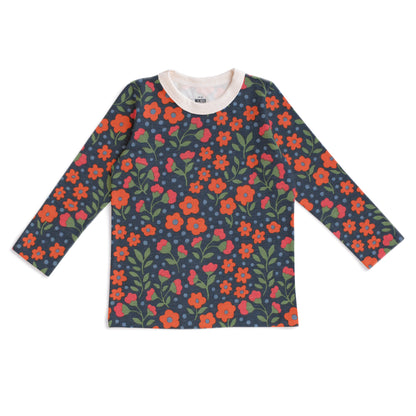 Long-Sleeve Tee - Garden Blooms Navy