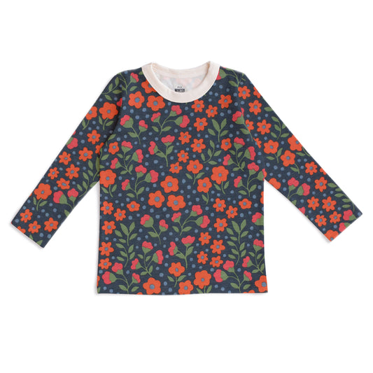 Long-Sleeve Tee - Garden Blooms Navy