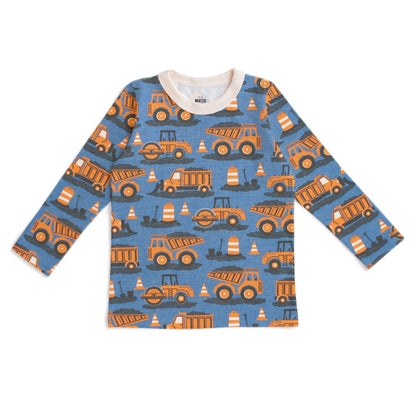 Long-Sleeve Tee - Roadwork Orange & Blue