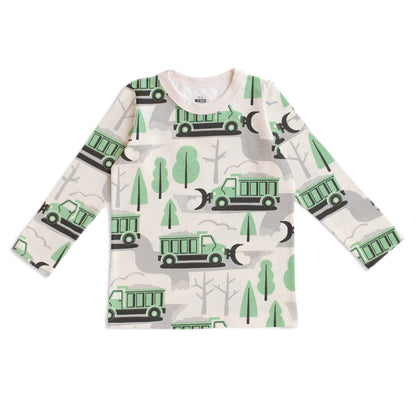 Long-Sleeve Tee - Snow Plows Green