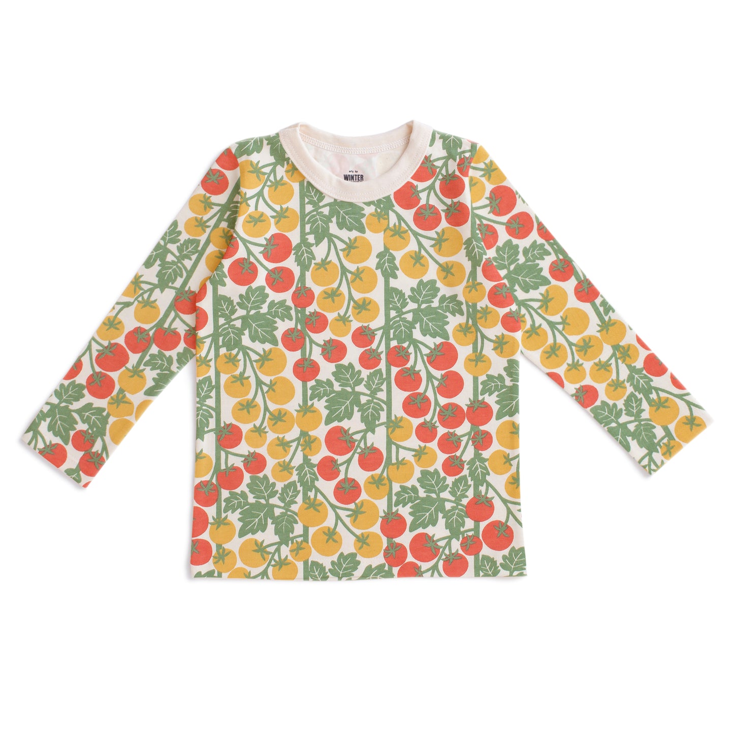 Long-Sleeve Tee - Tomato Vines Red & Yellow
