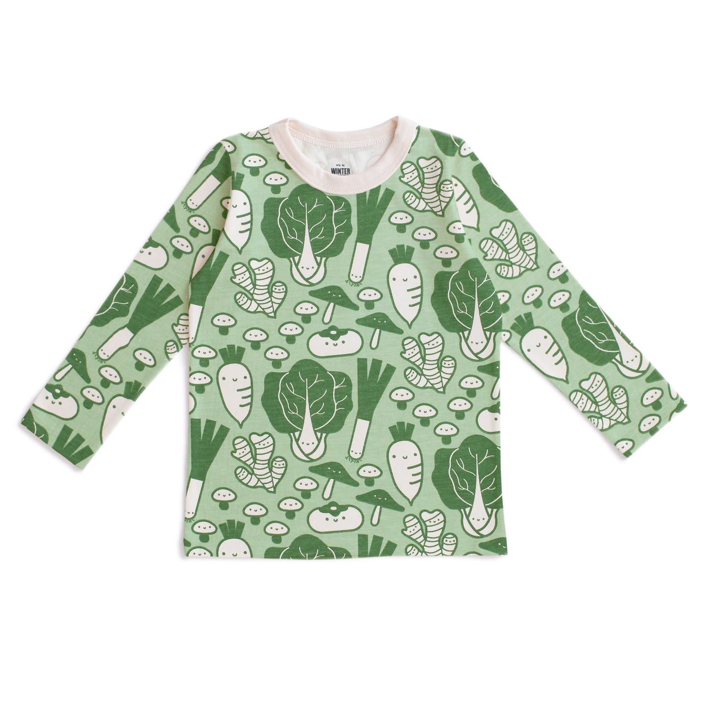 Long-Sleeve Tee - Veggies Green