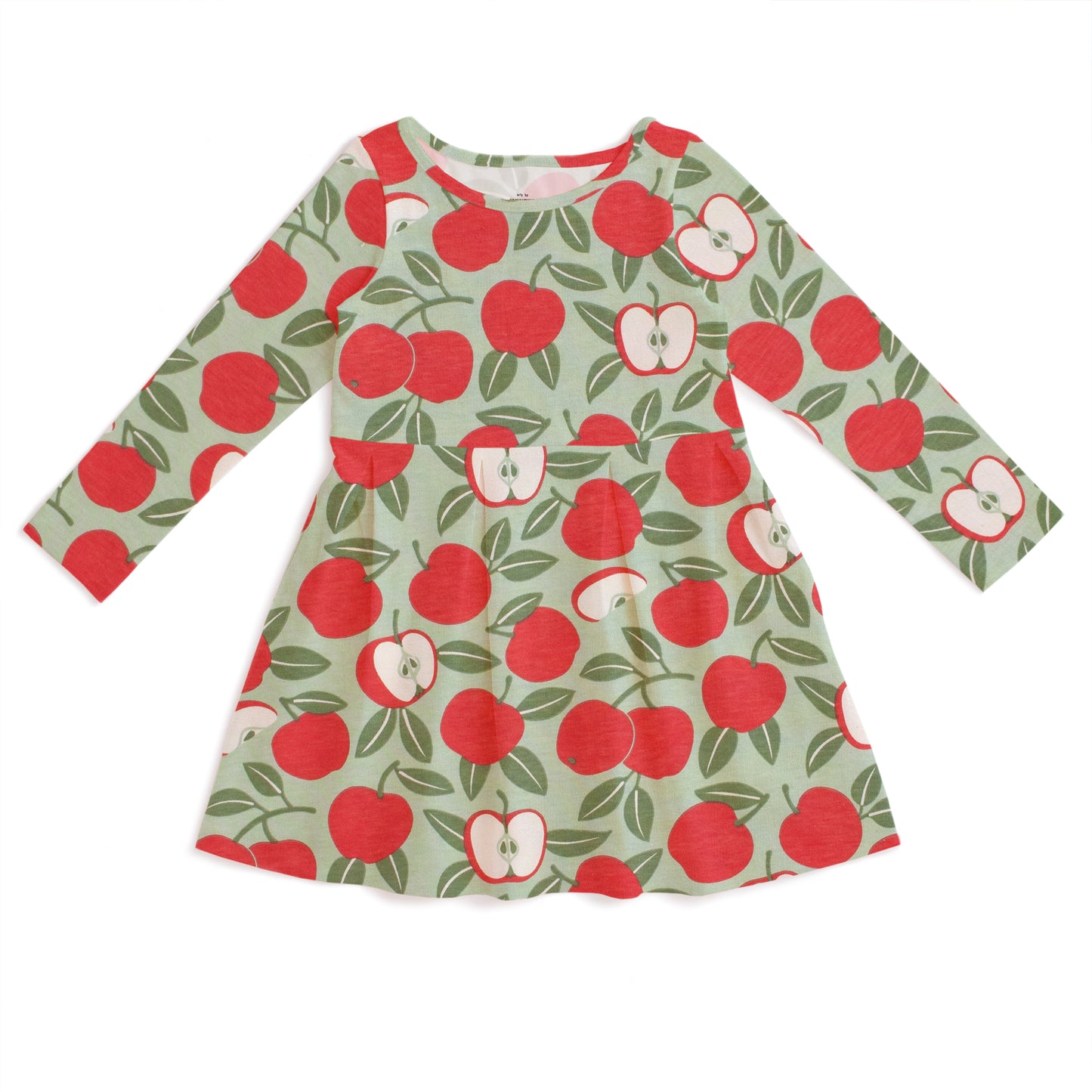 Madison Dress - Apples Red & Green