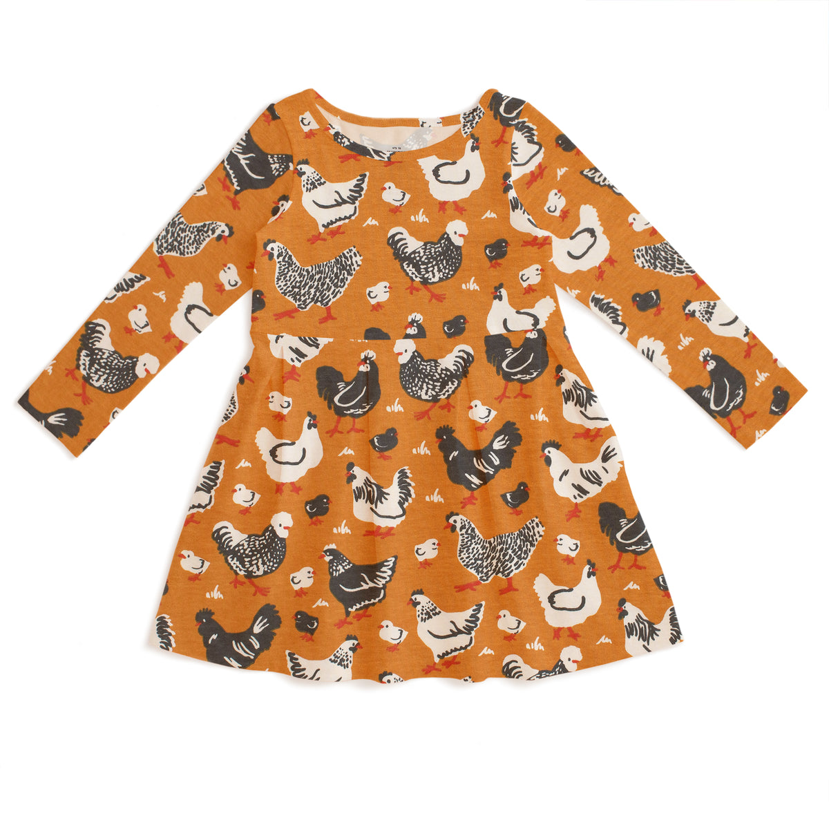 Madison Dress - Chicken Family Gold