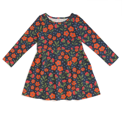 Madison Dress - Garden Blooms Navy