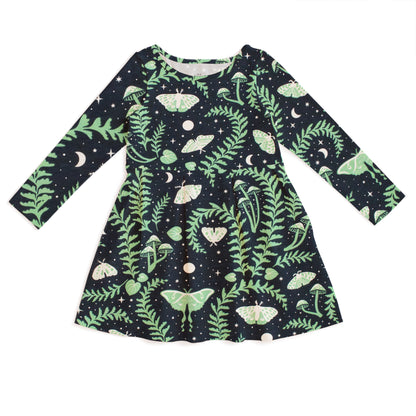Madison Dress - Luna Moths Night Sky