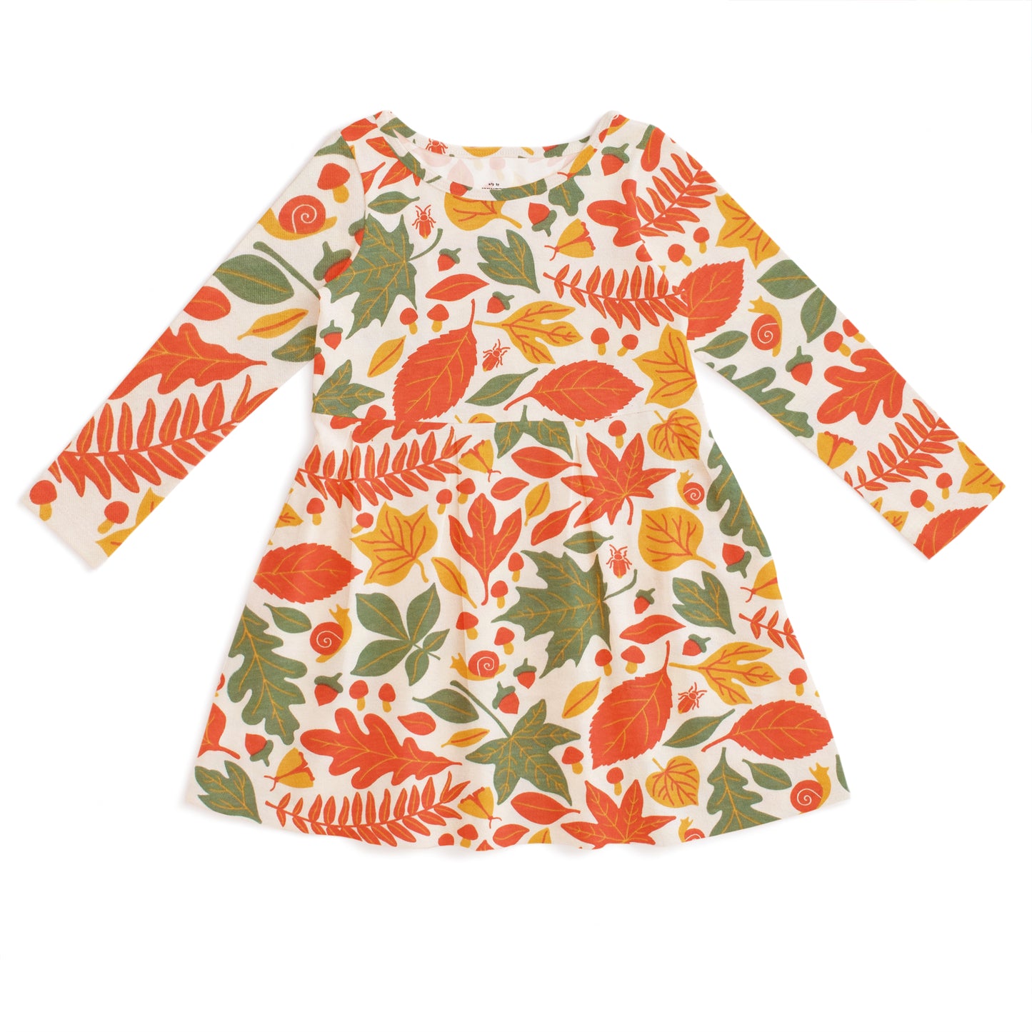 Madison Dress - Leaves Yellow & Green